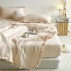 Washed yarn summer quilt four piece air conditioner quilt bed cover quilt blogger same style summer cool quilt summer thin quilt
