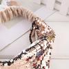 Women Headband Reversible Shiny Sequins Headband Elastic Hair Fixing Decoration Decorative Hair Accessories