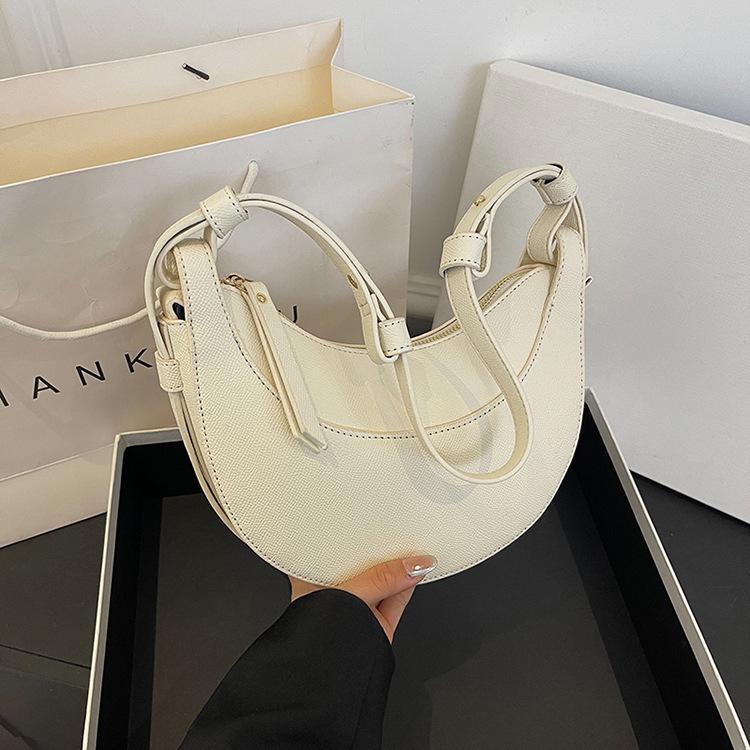 Crescent Bag French Moon Bag Armpit Bag Crossbody Shoulder Bag High-quality Semi-round Saddle Bag