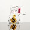 Lucky Cat Piggy Bank Gifts Figurine Festival Gift Clear Animal Money Bank Glass for Kids