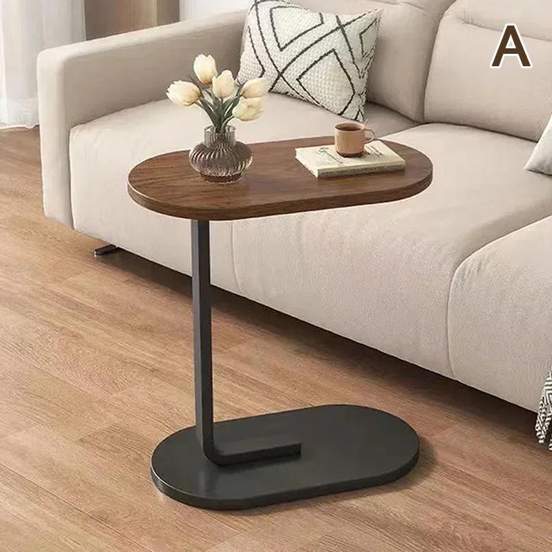 C Shaped Side Table Modern Light Luxury Style Small Coffee Table Living Room Portable Household Compact Tea Table