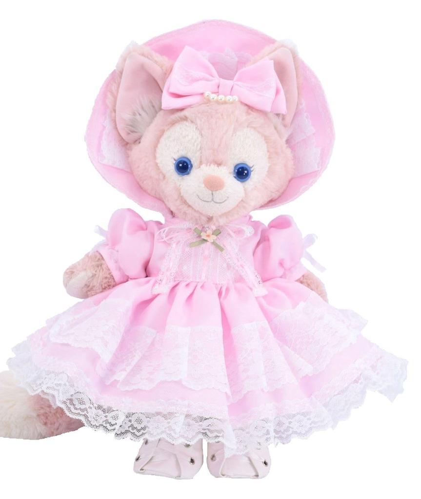 Teddy Bear Mail Order Alice Linabelle Costume with Baby No Size Small Dress-Up Bonnet, Pink, Body,