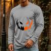 Men's Halloween Casual Long Sleeve Neck Shirt