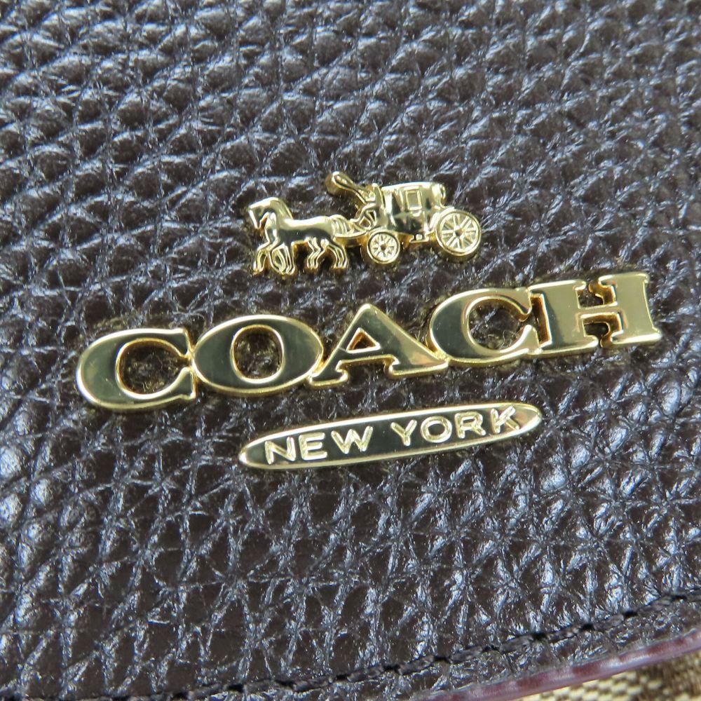 Used COACH Backpack Â· Daypack F30275 Signature canvas/leather Brown Dark brown Backpack