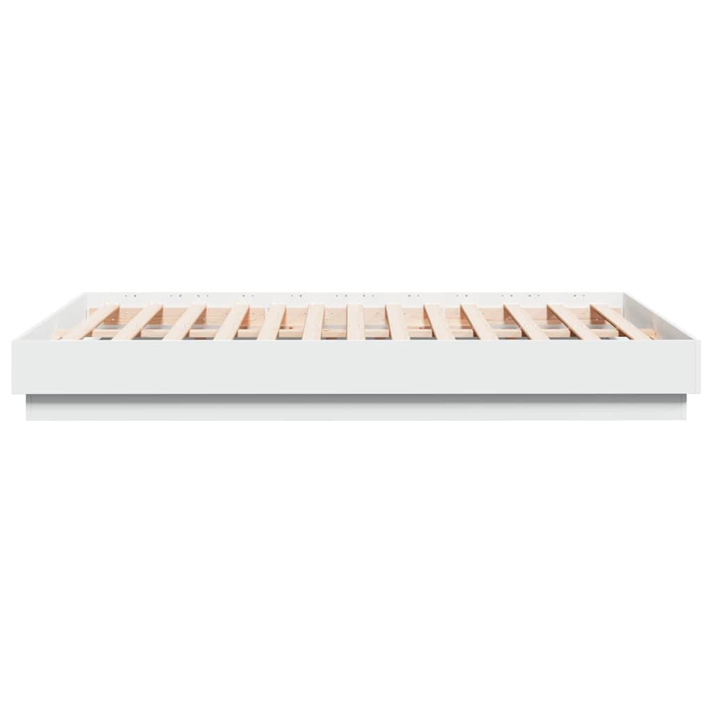 Bed Frame White 120 x 190 cm Particleboard
