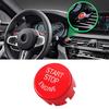 Jaronx Sports Red Start Stop Engine Switch Button Compatible With BMW,Power Ignition Start Stop Button Replacement(Compatible With BMW 1 2 3 4 5 6 7