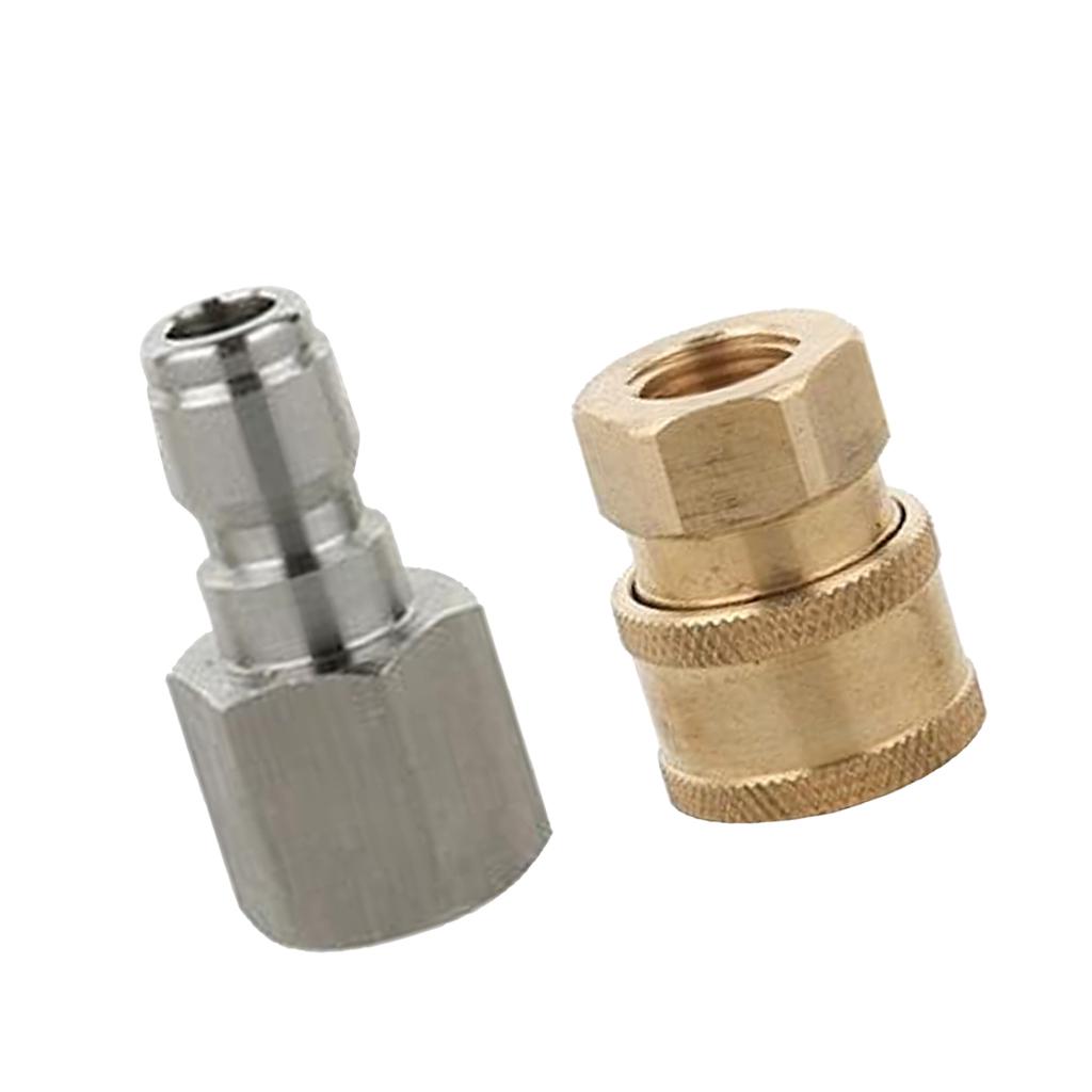 2 x Pressure Washer Garden Hose Connector Quick Coupler Replacement Parts