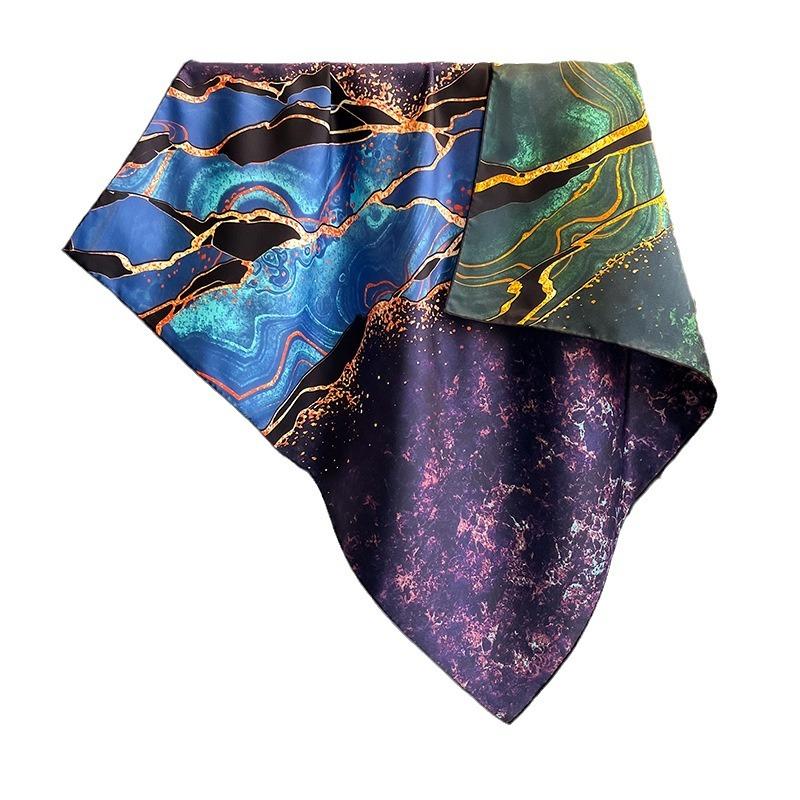 Versatile and Explosive Silk Silk Scarves Women's Spring Light Luxury Fashion High-end Mulberry Silk Scarves Women's 71 Twill Silk Scarves