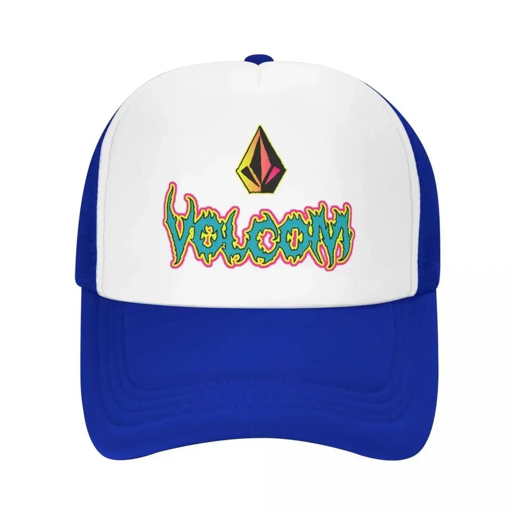 Vvolcom Logo Accessories Mesh Foam Trucker Hat Summer Outdoor Meshback Snapback Cap Vintage Adjustbale