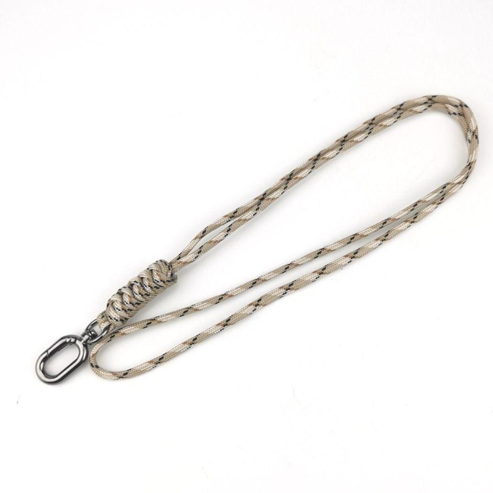 High Strength Oval Buckle 48cm Parachute Cord Keychain New Emergency Survival Keyring Outdoor Tool