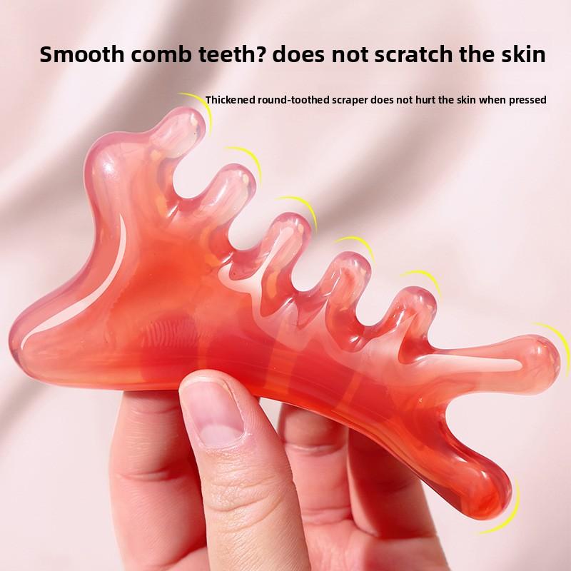 Four-in-One Multi-functional Scraping Board - A Tightening and Firming Facial Tool, Facial Scraper, Frown Line Massage Comb