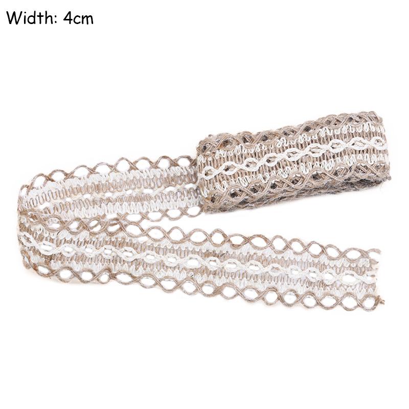2M/Lot Natural Jute Burlap Ribbon Diy Gift Warrping Hemp Vintage Ribbon Festival Festival Decoration Party Crafts