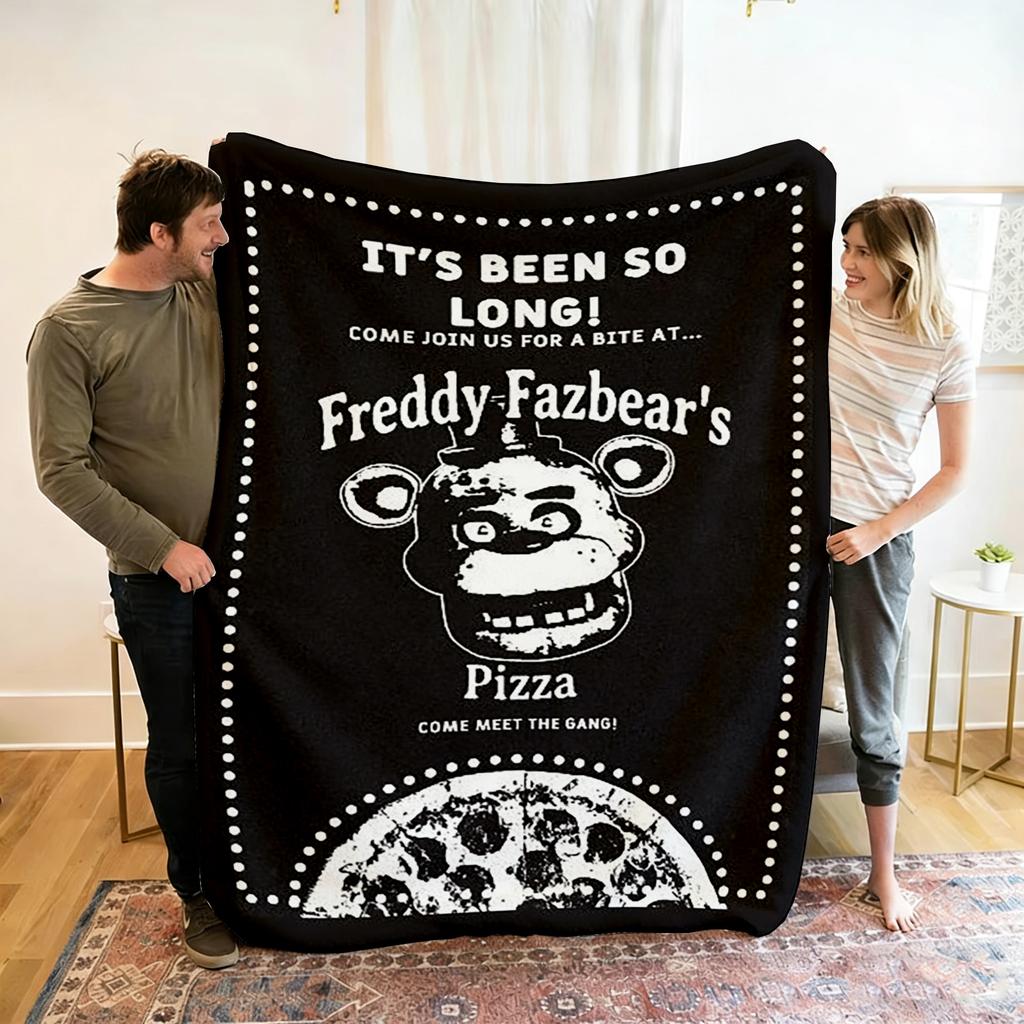 Fnaf Five-nights-At-Freddys Children Warm Soft Anime Blankets for Sofa Bed Cover Blanket Suitable for Birthday Souvenir Gifts