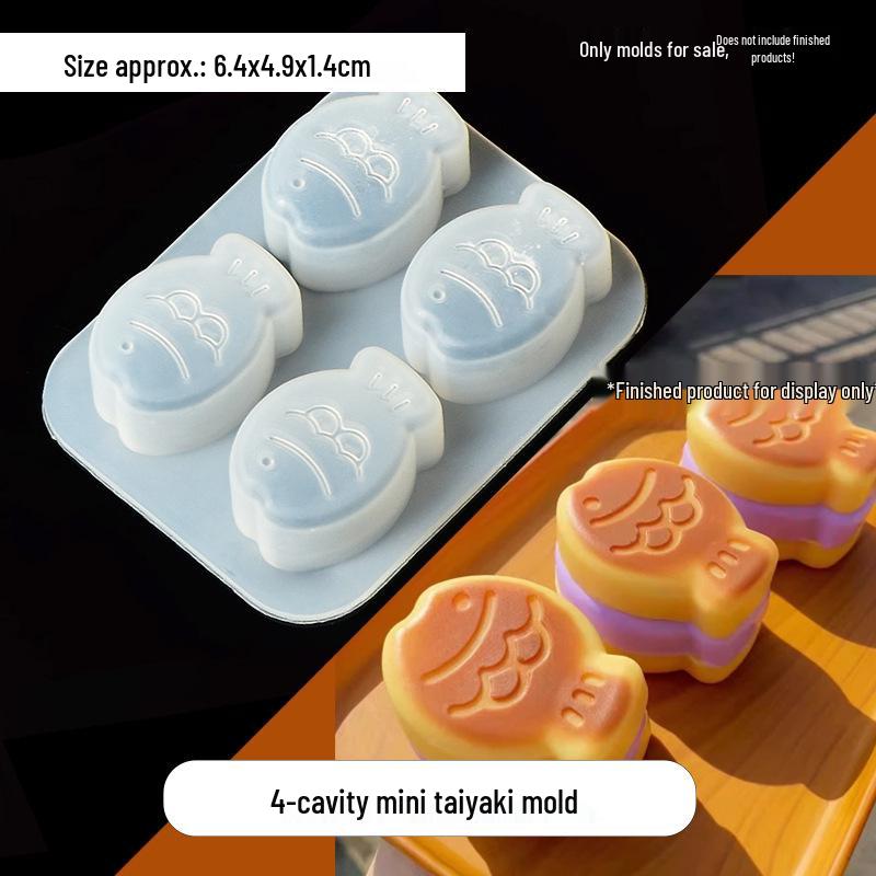 

Силиконовая форма для эпоксидной смолы с кристаллами для игрушек-антистресс в виде круассана, тоста и дайфуку.