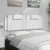 VidaXL White Headboard Cushion 160 Cm Faux Leather 374798