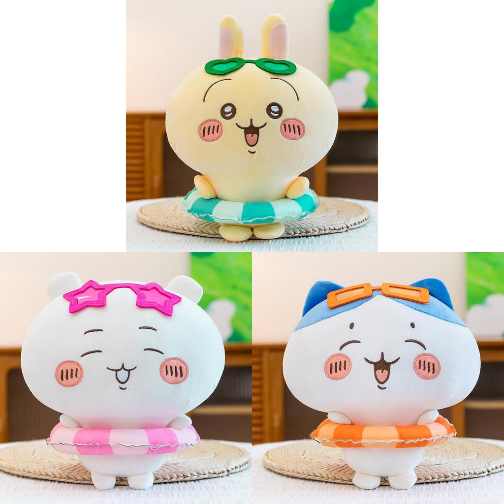 Summer Swim Ring Plush Toy With Cute Chiikawa Hachiware Usagi Characters For Girls And Kids