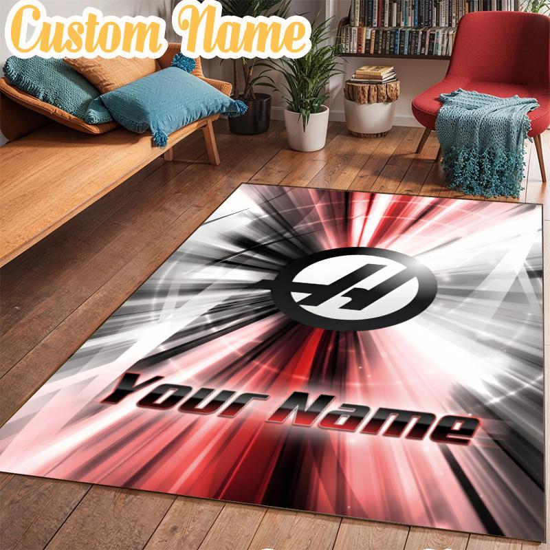 Custom Name Ha-as F1 Team Rug Office Rug, Indoor Rug, Chair Rug, Living Rooms, Doormat Game Rug Home Decor Birthday Christmas Gifts