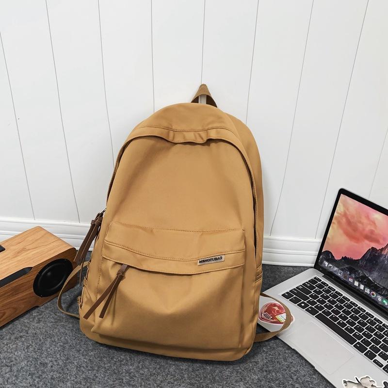 

Junior high school student schoolbag female Japanese ins large-capacity campus Korean version simple high school student schoolbag male computer ba Single pack хакі