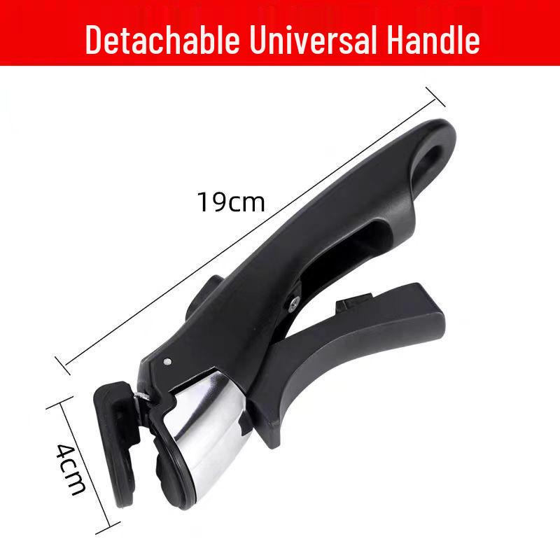Upgraded Non-Slip Anti-Scald Detachable Handle for Kitchen Cookware Universal Detachable Handle чёрный
