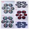 1 juego 9 piezas para Pegatinas con Logo para Coche 74 mm Capó Maletero 50 MM 40 MM Tapacubos de Rueda Emblema Brera GT Spider Giulietta Stelvio