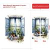 1 Stück Fenster-Landschafts-Druck PVC Flach 2D Selbstklebend Simulation Wandaufkleber Wohnzimmer Wandkunst Dekor