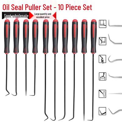 Oil Seal Removal Tool Set: Screwdrivers & Special Hooks (10PCS)