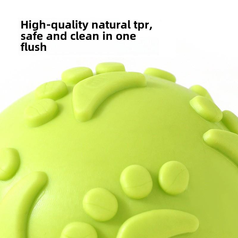 Pet Toy: Durable Footprint Ball for Dogs - Bite-Resistant, Chew-Friendly, Squeaky Toy