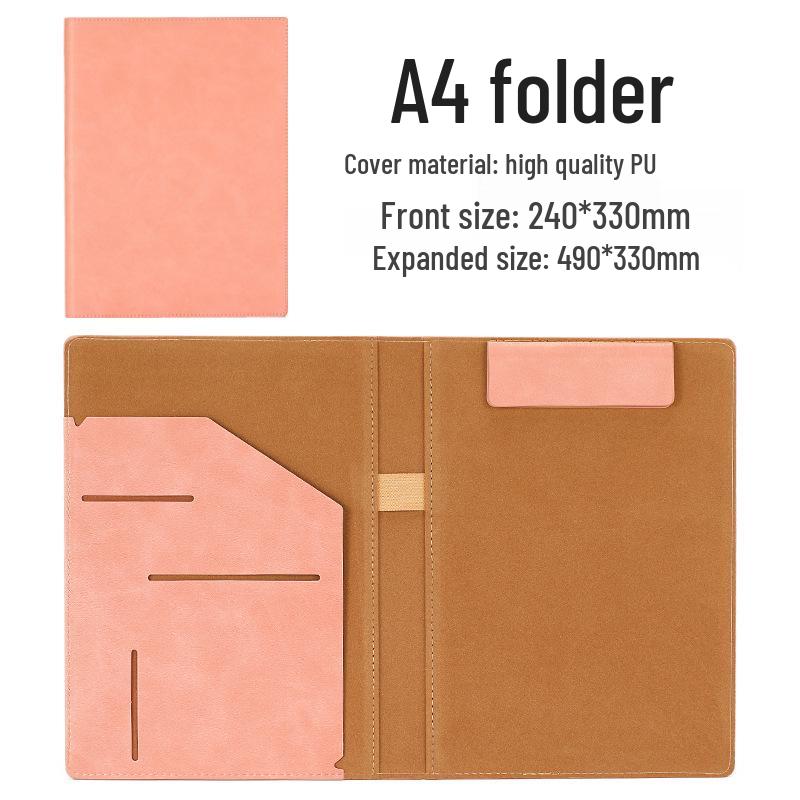 Business Data Archive: A5 Contract & A4 Conference Leather Folder with Multifunction Manager Clip Pad.