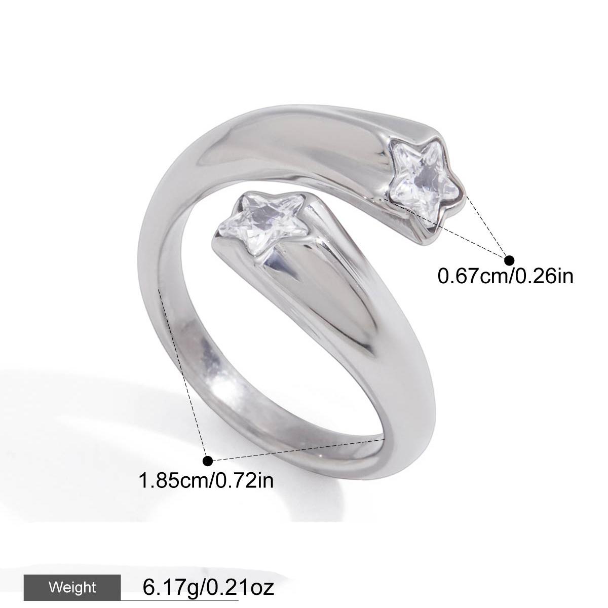 

Yori High Quality Stainless Steel Minimalist Five-pointed Star Shape Cast Ring Rust Proof Charm Fashion Jewelry For Women