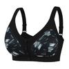 New Super Large Size Bra, Popular In Europe and America, Large Cup Front Buckle, Fashionable and Fashionable Printed Large Size Underwear