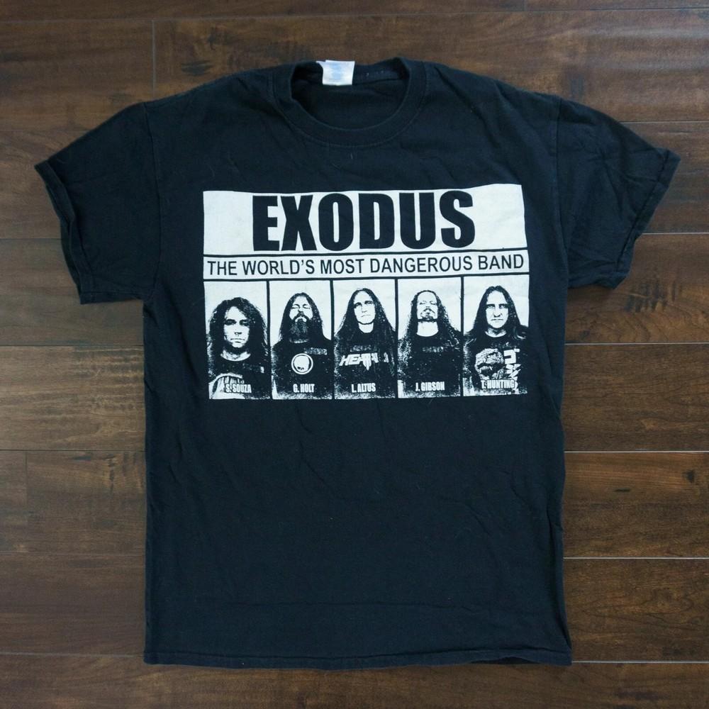 Exodus 2014 Tour Thrash Metal Band Merch Reprint S-4XL Unisex T-Shirt XXXL
