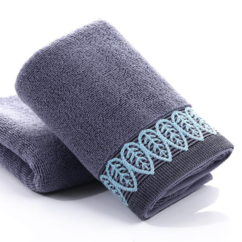 Pure Cotton Towel 32 Strand Cotton Yarn Leaf Embroidery Towel Cotton Face Wash Towel Gift Towel Face Towel Hand Towel