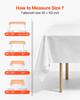VEVOR White Tablecloths for Rectangle Tables, 10 Pack, 60 x 102 Inches, Reusable and Machine Washable Table Clothes