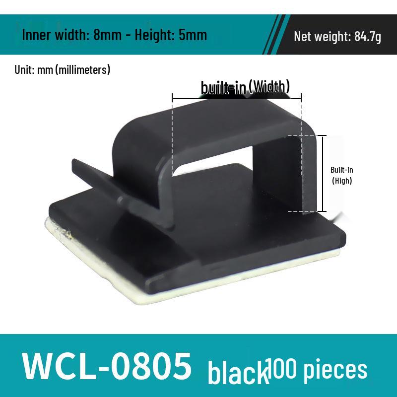 Adhesive Cable Wire Organizer Clip and Fixing Base