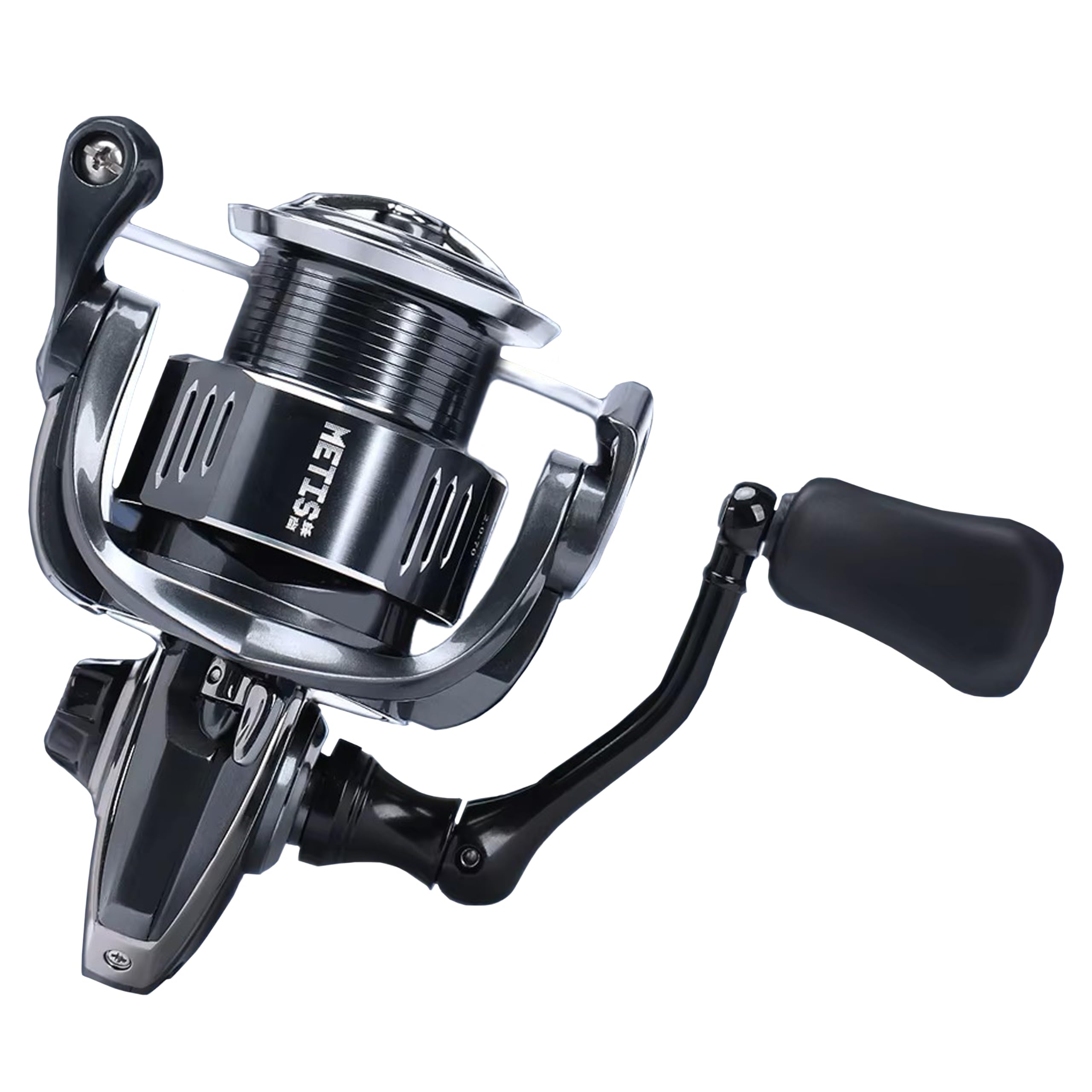 

TSURINOYA Spinning Reel METIS 1000 2000 3000 Normal Gear Ratio Shallow Spool Model Metis 5.21 Low-End (1000) чёрный