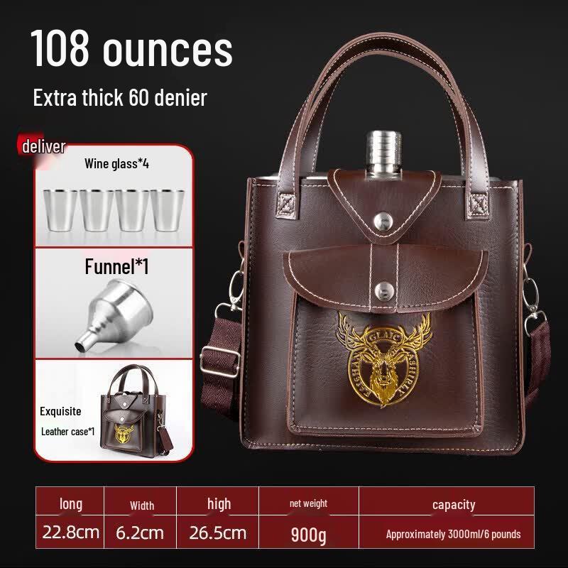 Thickened 304 Stainless Steel Outdoor Hip Flask