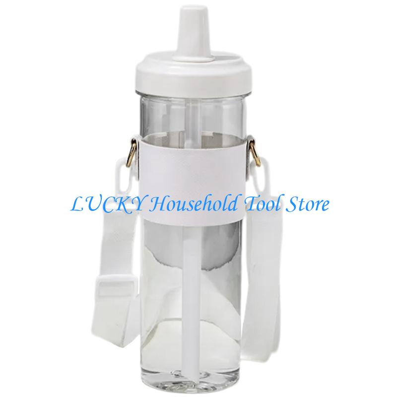 J0MC Convenient Water Bottle with Handle Multifunctional Plastic Cup for Everyday Use