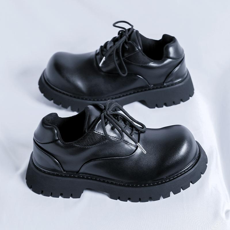 

Модная кожаная обувь для мужчин, из натуральной кожи, больших размеров, высококачественная дизайнерская формальная обувь, повседневная обувь, модная деловая 46 чёрный