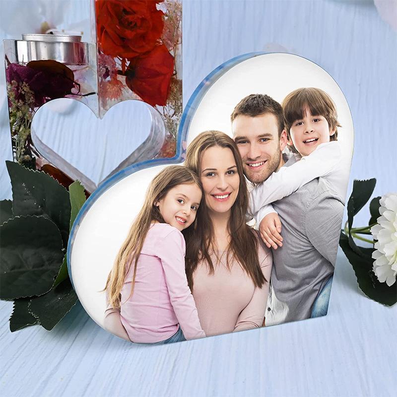 DIY Love Heart Hanging Photo Frame Silicone Moulds Resin Ornament Casting Molds Handmade Desktop Decoration Crafts Making Tools