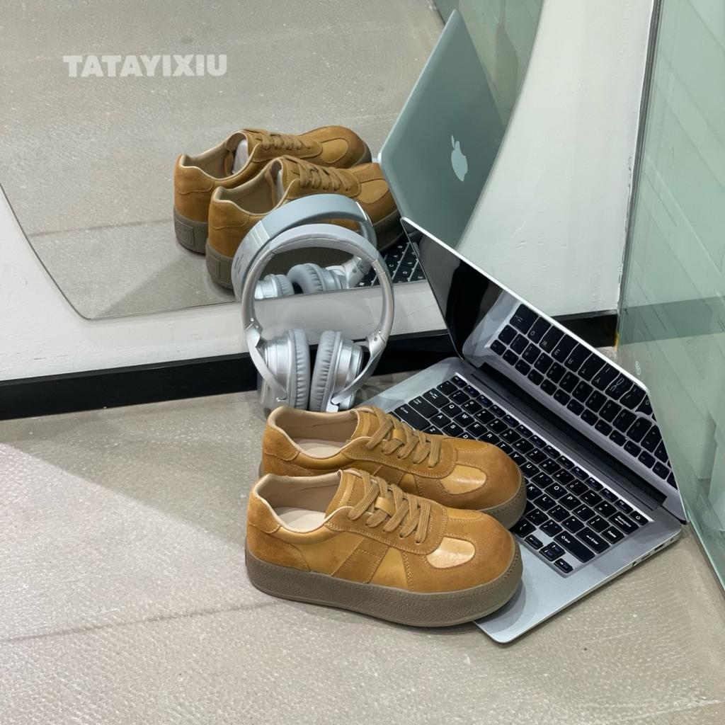 Leather Little White Shoes Women's 2025 Autumn New Board Shoes Platform Heightening Retro Versatile Sports Leisure Moral Training Shoes