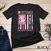 Football Pink Ribbon US Flag Women Breast Cancer Awareness Unisex T-shirt