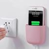 Wall-mounted TV,Air Conditioner Remote Control Storage Box Wall-mounted Bedside Mobile Phone Charging Non-drilling Hole Storage Rack