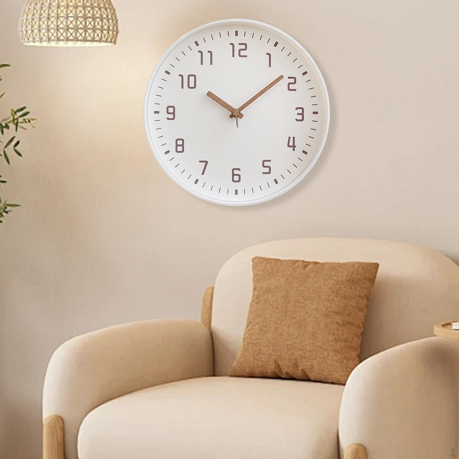 

11,81 дюйма Настенные часы Декоративные часы Украшение для дома Стильное украшение для гостиной White