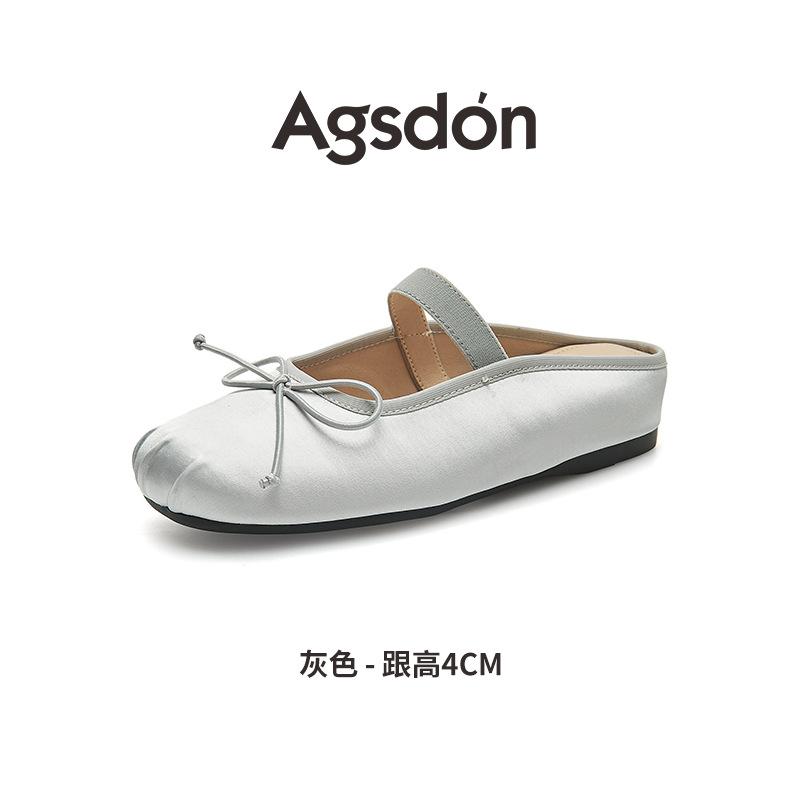 Augustine bag head half slippers women's wear 2025 new summer ballet French beautiful Mary Jane sandals