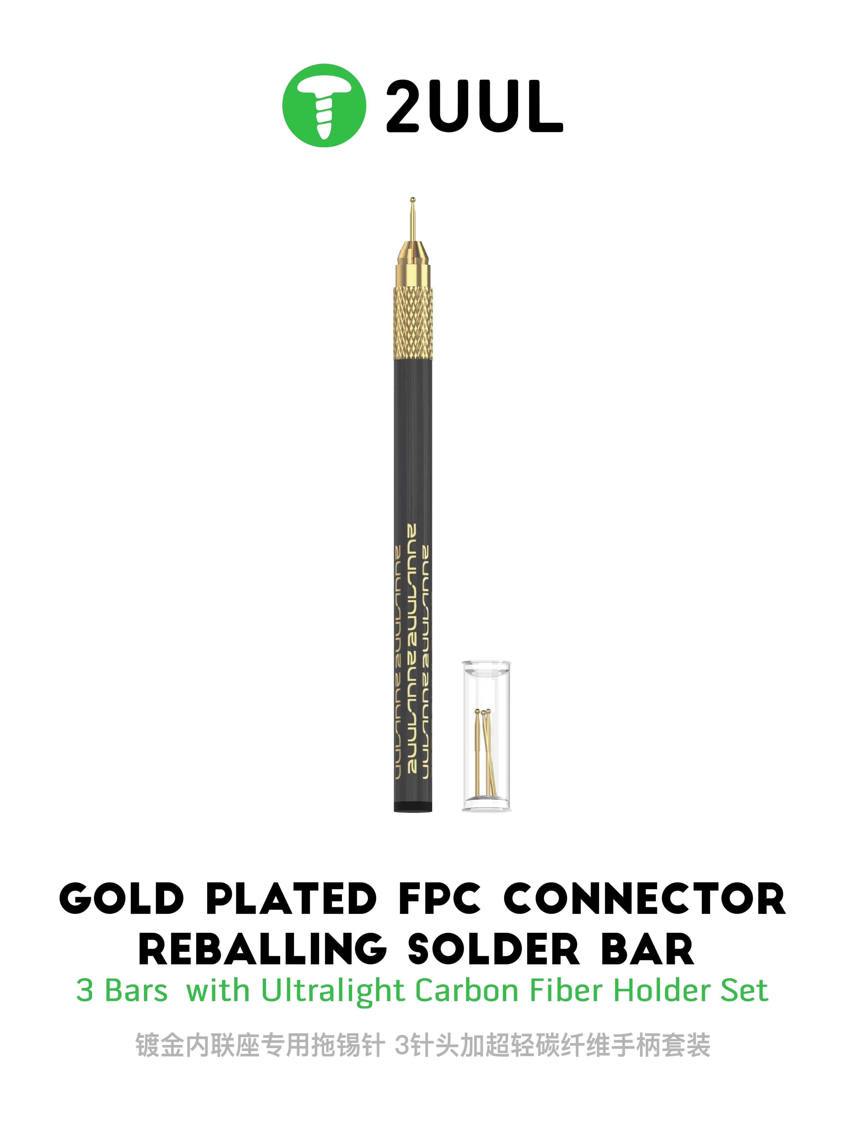 

2UUL Gold Plated FPC Connector Reballing Solder Bar/Uniform/Fast/Full Tinning/Pure Copper Gold Plated/Fast Eat Tin смарагдовий