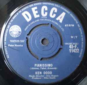 

7inch Record KEN DODD - Pianissimo 45F11422 Decca 1962 UK Pop Used