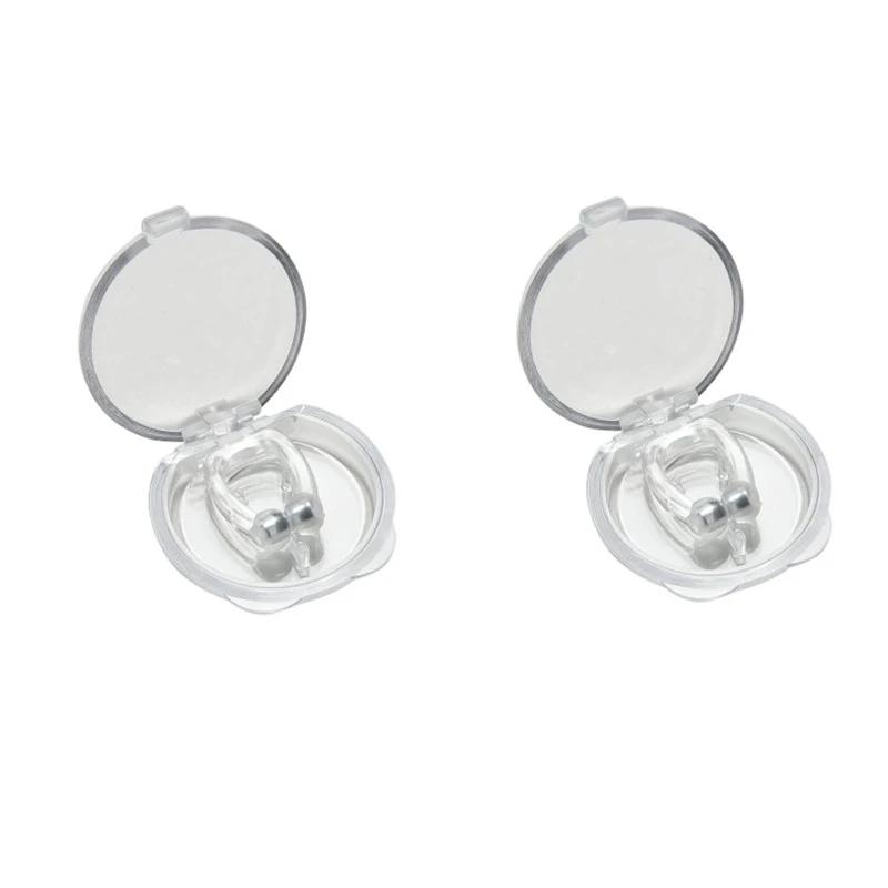 

Silicone Magnetic Sleep Tray Sleeping Aid Apnea Guard Night Device with Case Snoring Solution Anti Snore Stop Snoring Nose Clip