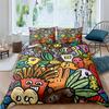 Monster Car King Queen Duvet Cover Cartoon Bedding Set For Boys Lovely Toy Truck Comforter Cover 2/3pcs Polyester Quilt Cover
