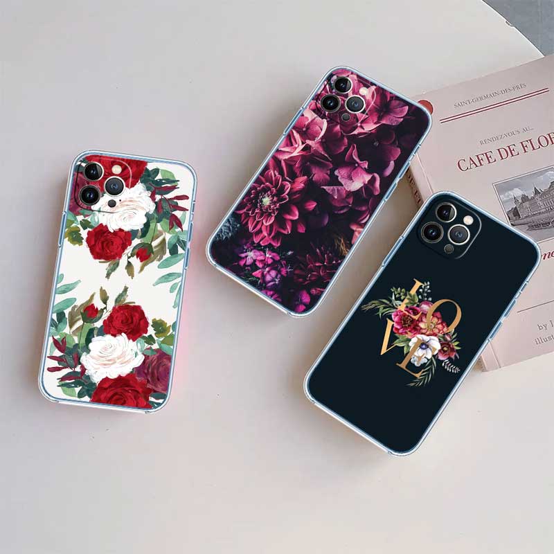 NH24 Flowers rose Pink Phone Case for Motorola Moto G10 G20 G30 G31 G32 G34 G35 G41 G42 G50 G51 G52 G55 G60 G60S G62 G71 G72 G75
