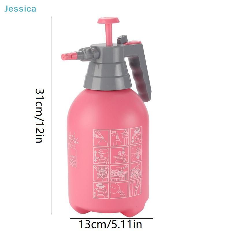 2000Ml Hand Pressure Sprayer Bottle - Adjustable Nozzle Plant Watering Can For Garden Indoor Plants Cleaning